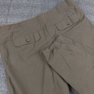 Eddie Bauer Travex Jogger Pants Women's 16 (40x27.5) Green Drawstring Pockets